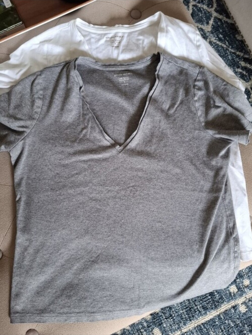 🍂BOGO🍂Banana Republic Luxe Touch V-Neck Short Sleeve Tees: 2 Tees, 1 Price!